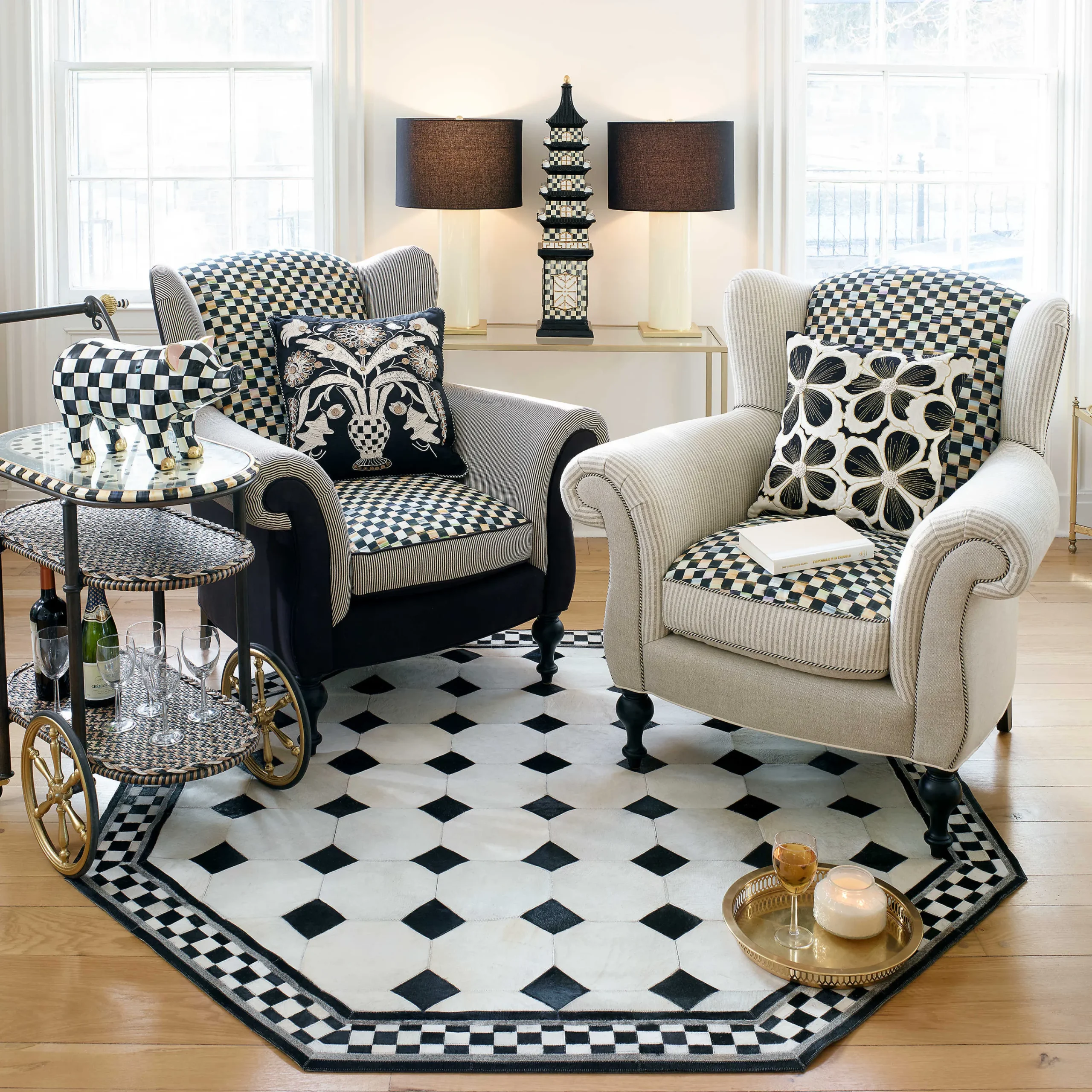 Dotography Bar Cart|MacKenzie-Childs Sale