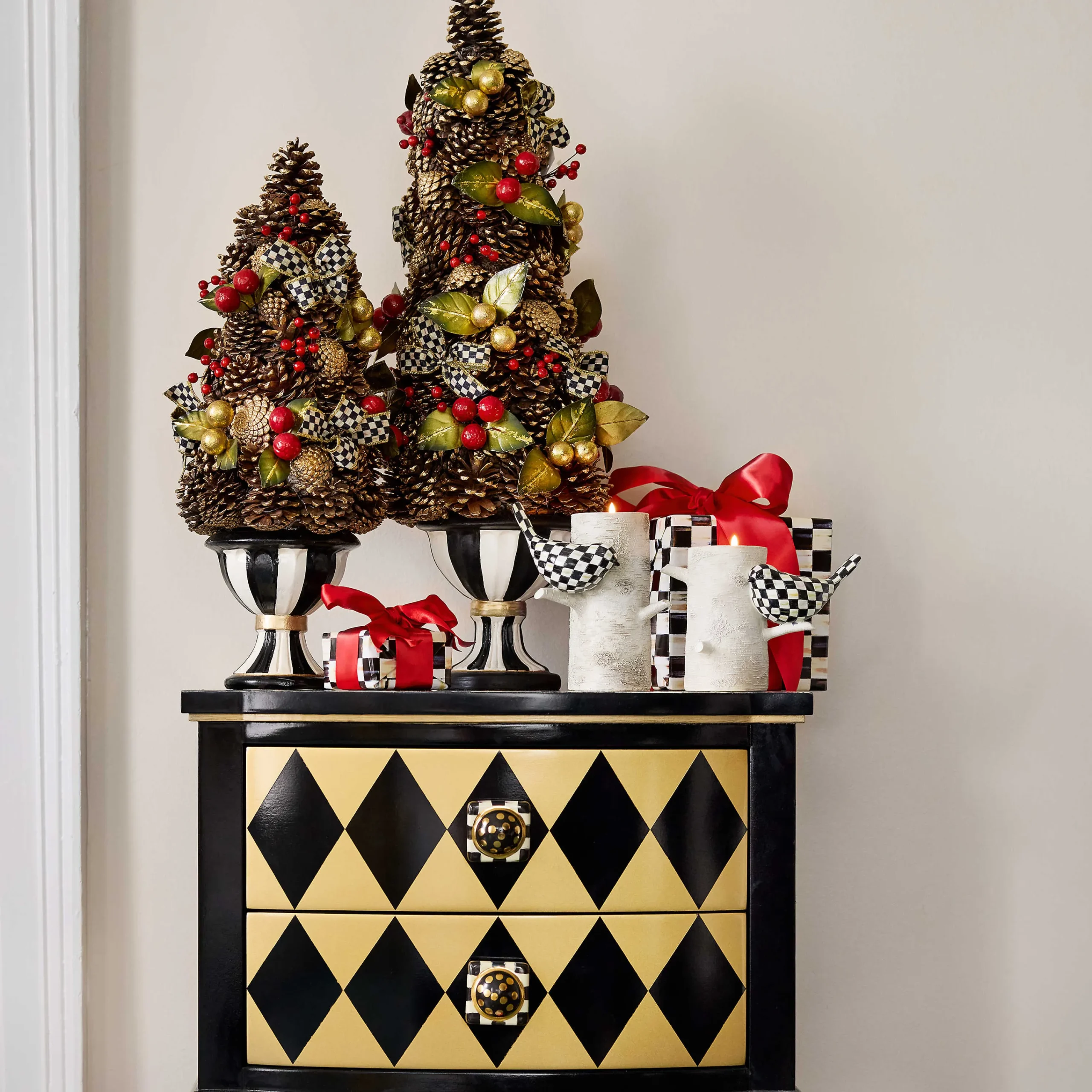 Farmhouse Birch Tealight Holder - Short|MacKenzie-Childs Discount