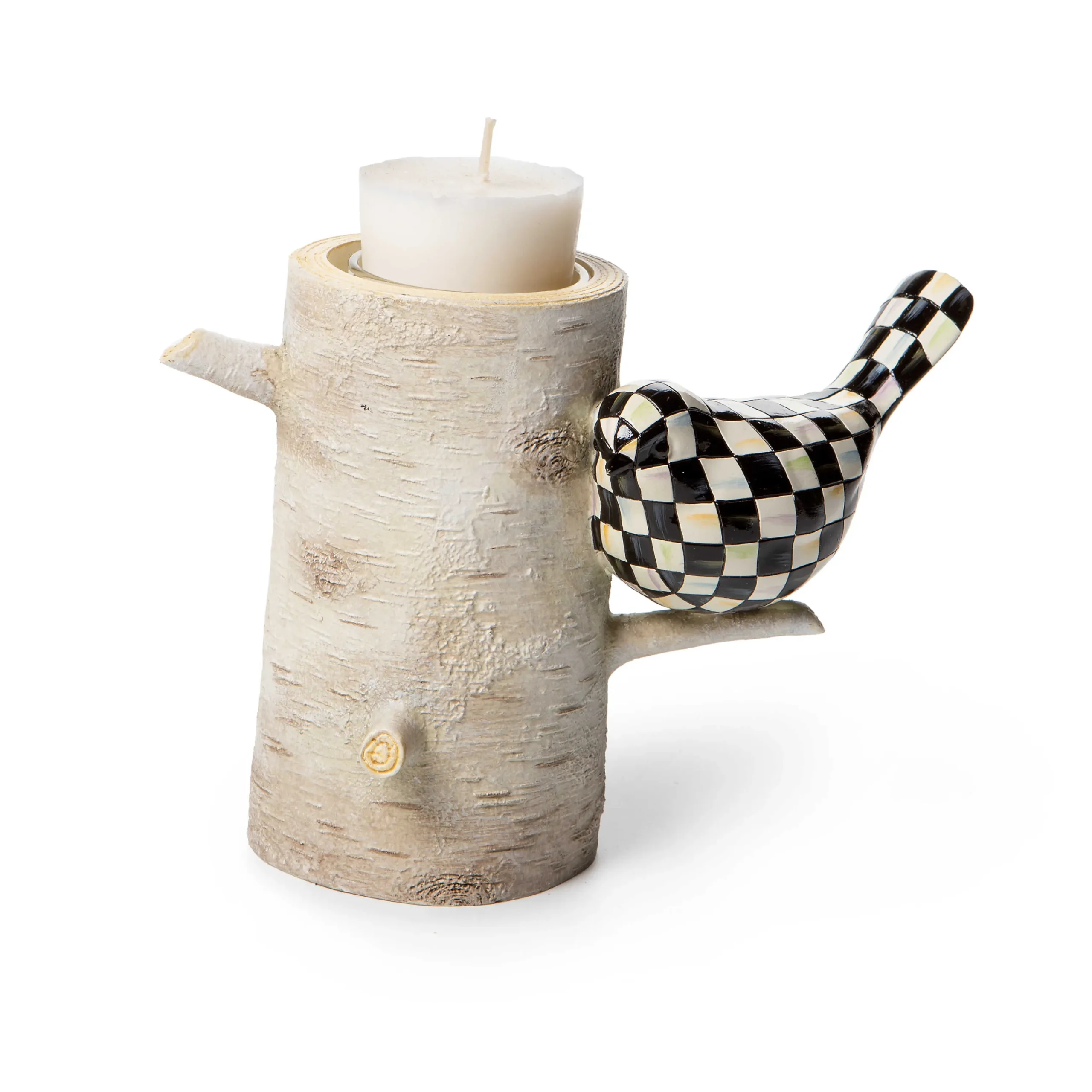 Farmhouse Birch Tealight Holder - Short|MacKenzie-Childs Discount