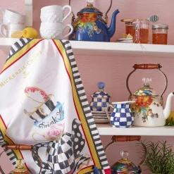 Flower Market 2 Quart Tea Kettle - Lapis|MacKenzie-Childs Sale