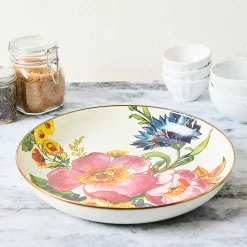 Flower Market Abundant Bowl - White|MacKenzie-Childs