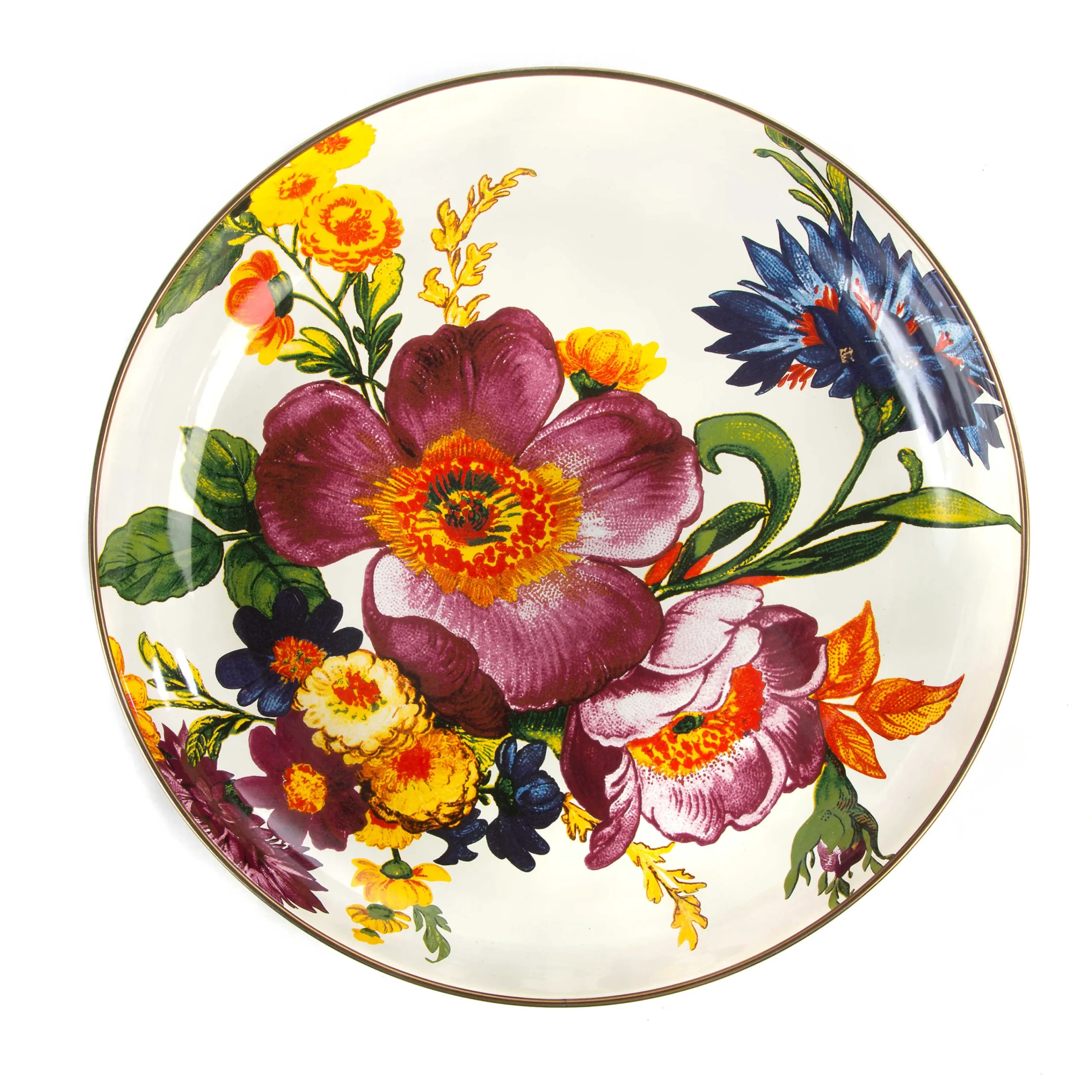 Flower Market Abundant Bowl - White|MacKenzie-Childs