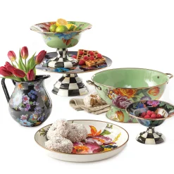 Flower Market Abundant Bowl - White|MacKenzie-Childs