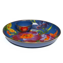 Flower Market Abundant Bowl - Lapis|MacKenzie-Childs Outlet