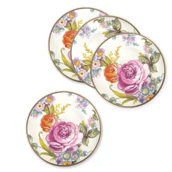 Flower Market Appetizer Plates - Set Of 4|MacKenzie-Childs Outlet