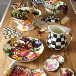 Flower Market Appetizer Plates - Set Of 4|MacKenzie-Childs Outlet