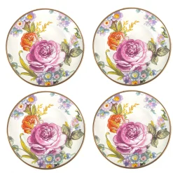 Flower Market Appetizer Plates - Set Of 4|MacKenzie-Childs Outlet