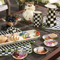 Flower Market Baguette Dish - White|MacKenzie-Childs Outlet