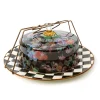 Flower Market Cake Carrier - Black|MacKenzie-Childs Hot