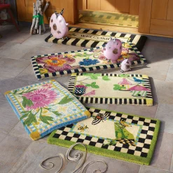 Flower Market Double Door Entrance Mat|MacKenzie-Childs Online