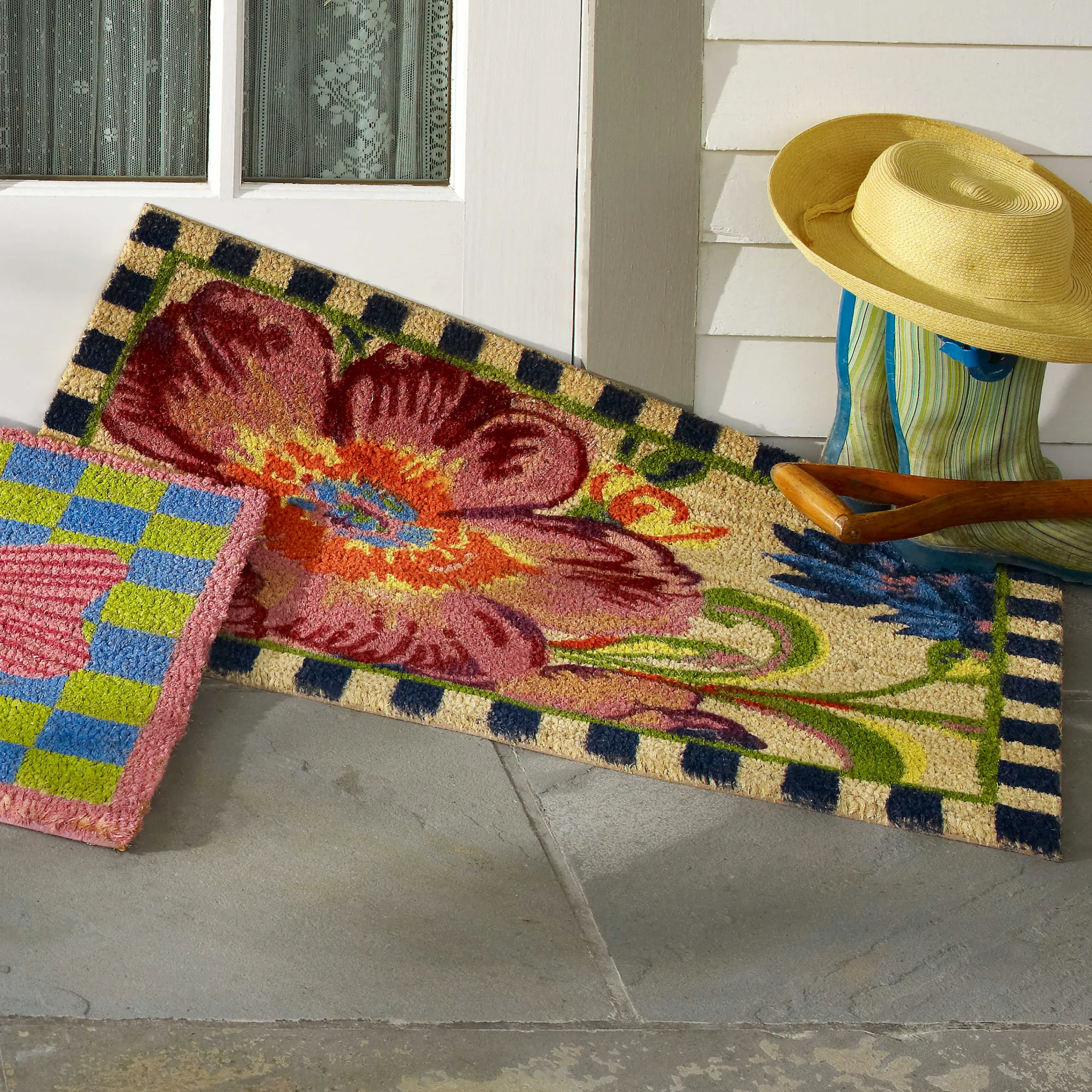 Flower Market Entrance Mat|MacKenzie-Childs Online