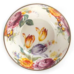 Flower Market Everyday Bowl - White|MacKenzie-Childs Sale