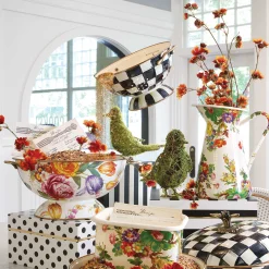 Flower Market Everything Bowl - White|MacKenzie-Childs Outlet