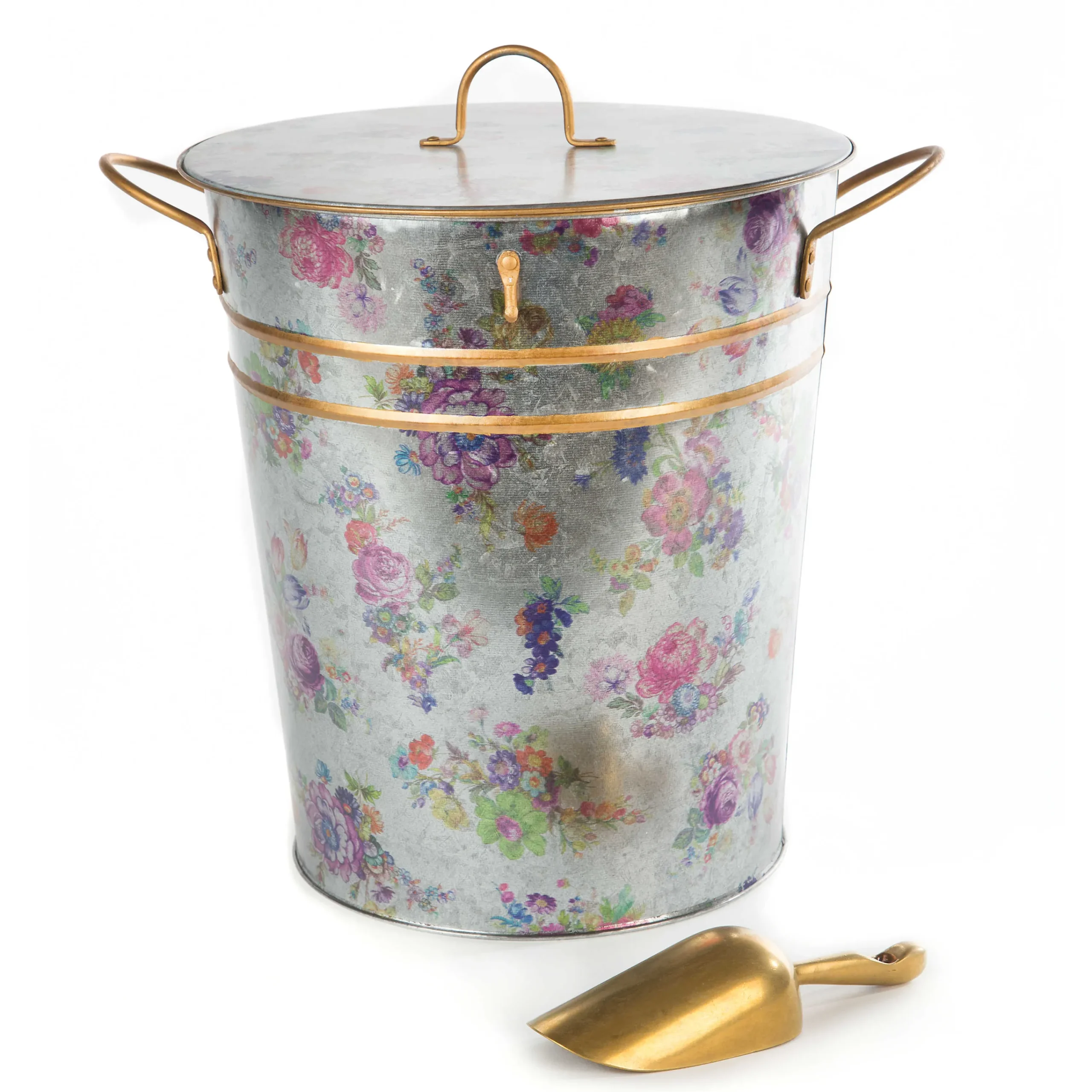 Flower Market Galvanized Container With Scoop|MacKenzie-Childs Best