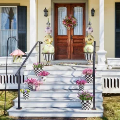 Flower Market Garden Pot - White|MacKenzie-Childs Online