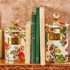 Flower Market Large Canister - White|MacKenzie-Childs Sale