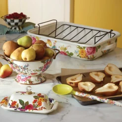 Flower Market Large Colander - White|MacKenzie-Childs Online