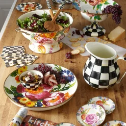 Flower Market Large Compote - White|MacKenzie-Childs New