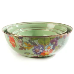 Flower Market Large Everyday Bowl - Green|MacKenzie-Childs Hot