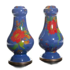 Flower Market Large Salt & Pepper Shakers - Lapis|MacKenzie-Childs Online