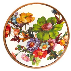 Flower Market Large Trivet - White|MacKenzie-Childs Outlet