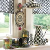 Flower Market Medium Canister - Black|MacKenzie-Childs Sale
