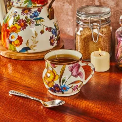 Flower Market Mug - White|MacKenzie-Childs Best