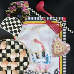 Flower Market Paper Napkins - Cocktail - Black|MacKenzie-Childs Clearance