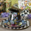Flower Market Pitcher - Black|MacKenzie-Childs Sale