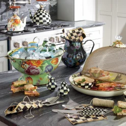 Flower Market Pitcher - Black|MacKenzie-Childs Sale