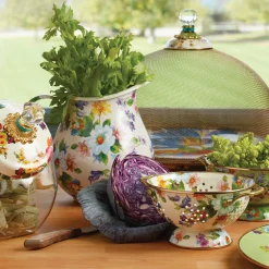 Flower Market Pitcher - White|MacKenzie-Childs Discount