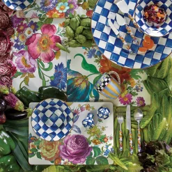 Flower Market Placemats - White - Set Of 4|MacKenzie-Childs Sale