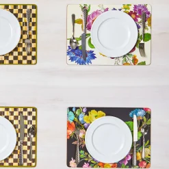 Flower Market Placemats - White - Set Of 4|MacKenzie-Childs Sale