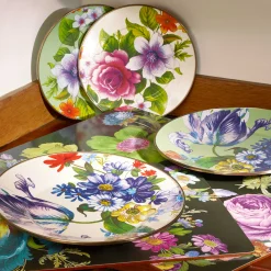 Flower Market Salad/Dessert Plate - White|MacKenzie-Childs Best