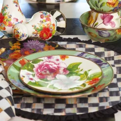 Flower Market Salad/Dessert Plate - White|MacKenzie-Childs Best