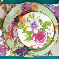 Flower Market Salad/Dessert Plate - White|MacKenzie-Childs Best