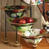 Flower Market Serving Bowl - Black|MacKenzie-Childs Clearance