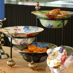 Flower Market Serving Bowl - White|MacKenzie-Childs Discount