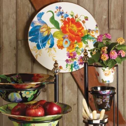 Flower Market Serving Platter - White|MacKenzie-Childs Outlet