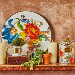 Flower Market Serving Platter - White|MacKenzie-Childs Outlet