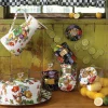 Flower Market Small Canister - Black|MacKenzie-Childs New
