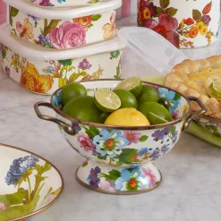 Flower Market Small Colander - White|MacKenzie-Childs Sale