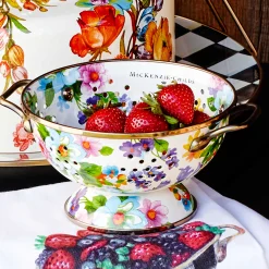 Flower Market Small Colander - White|MacKenzie-Childs Sale