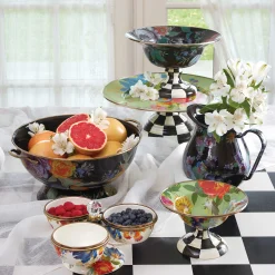 Flower Market Small Compote - White|MacKenzie-Childs Discount