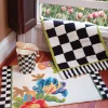 Flower Market Standard Bath Rug -White|MacKenzie-Childs Online