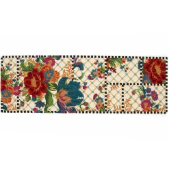 Flower Market Trellis Rug - Ivory - 2'8" X 8' Runner|MacKenzie-Childs New