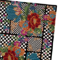 Flower Market Trellis Rug - Black - 8' X 10'|MacKenzie-Childs Best