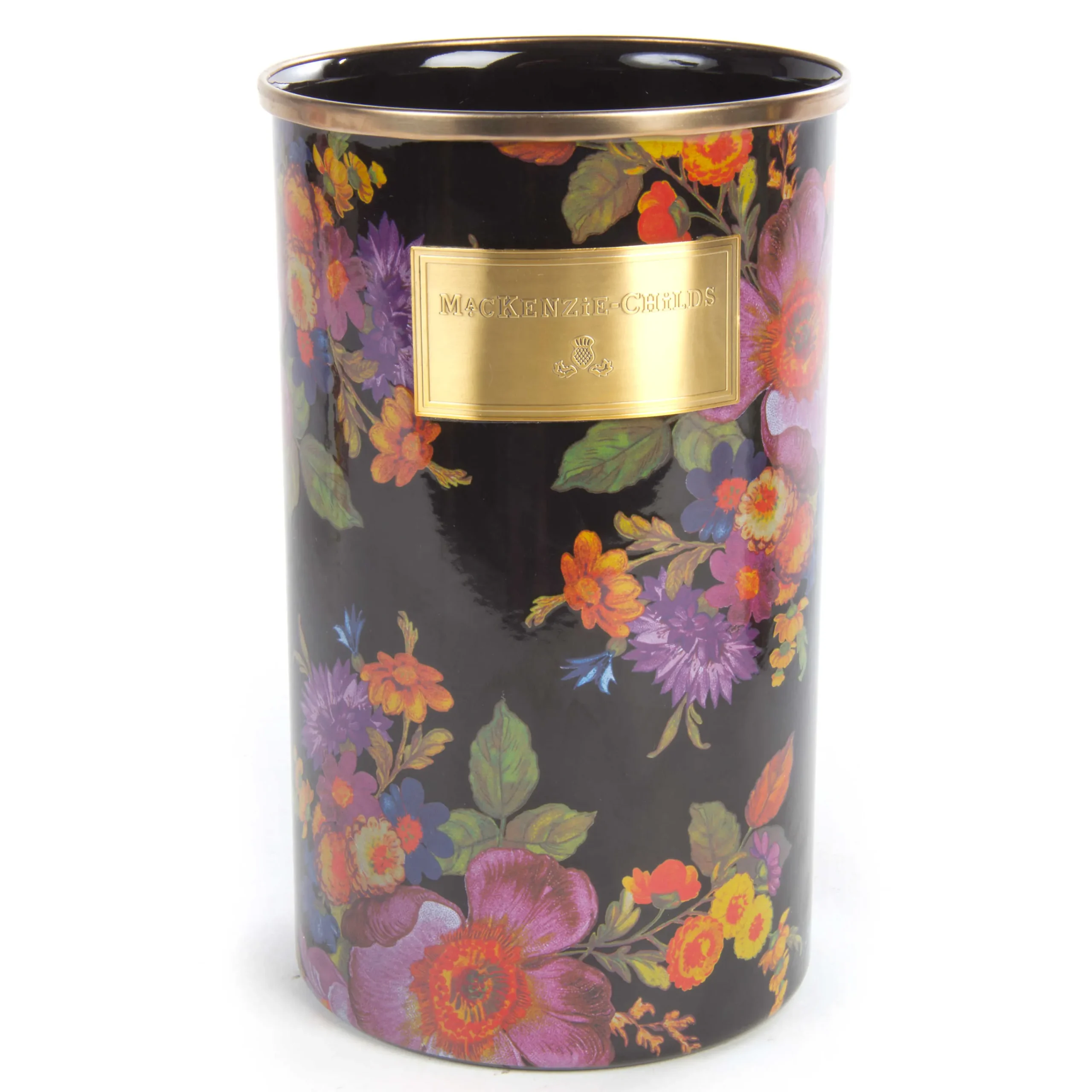 Flower Market Utensil Holder - Black|MacKenzie-Childs