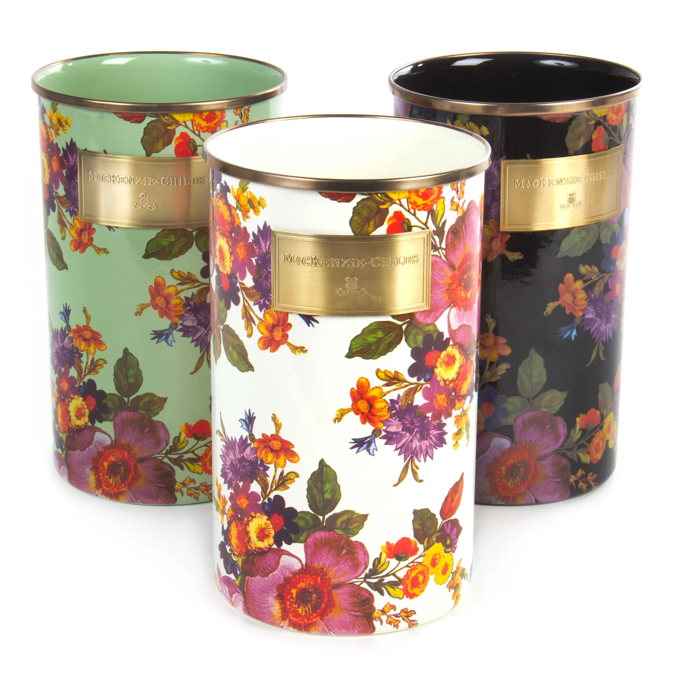 Flower Market Utensil Holder - Black|MacKenzie-Childs