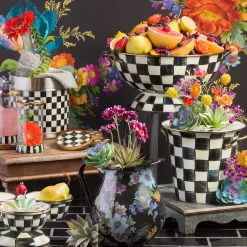 Flower Market Wallpaper - Black|MacKenzie-Childs Sale